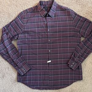 John Varvatos Men's Checkered Button Down Shirt